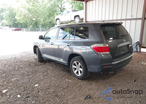 2012 Toyota Highlander Base V6 from USA, damaged, VIN 5TDBK3EH1CS113931